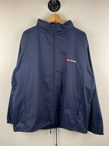 Vintage 90s Converse Spellout Navy Windbreaker Size M - Picture 1 of 6