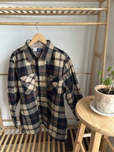 Vintage Wrangler Herren gesteppt gefüttert Flanell Knopfleiste kariert XL - Made in Korea 80er - Bild 1 von 13