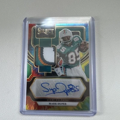 2023 Panini Select MARK DUPER Tye Dye Auto Quad Patch # 22/25 #SM-MD 🔥🐬 - Image 1 of 4