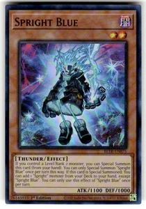 Yugioh Spright Blue Ultra Rare 1. Auflage BLTR-DE075 NM - Bild 1 von 2