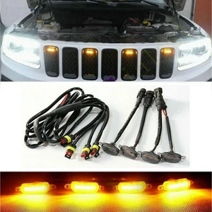 4Pcs LED Front Grille Light Raptor Style-Grill For Jeep Grand Cherokee 2003-2021 - Bild 1 von 8