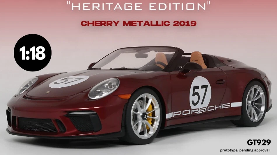 1/18 GT-SPIRIT - PORSCHE - 911 991-2 SPEEDSTER N 57 SPIDER HERITAGE EDITION GT92