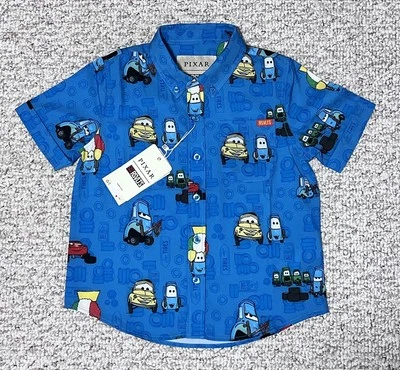 RSLVTS x CARS Kids 4T Button Up Collared Shirt Rare Sold Out NWT - Image 1 of 3
