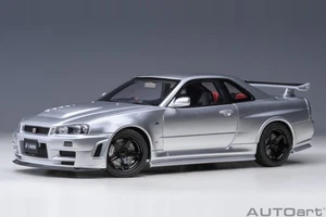 1/18 Nissan Skyline GT-R R34 Nismo Z-Tune RHD Z-Tune Silver Model AUTOart 77461 - Picture 1 of 20