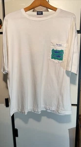 VINTAGE NAUTICA THE ISLANDS T SHIRT GR. L MADE IN 🇺🇸 TOLLER HAI PRINT... - Bild 1 von 23