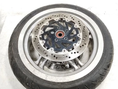 2000 00 Victory V92 SC Front Wheel Rim STRAIGHT (No Tire) Dual Rotor 17" - Image 1 of 4