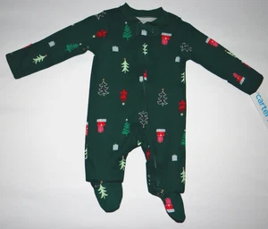 Babykleidung Junge/Mädchen, Frühchen, Carter's Weihnachtsbaum Sleep & Play - Bild 1 von 7