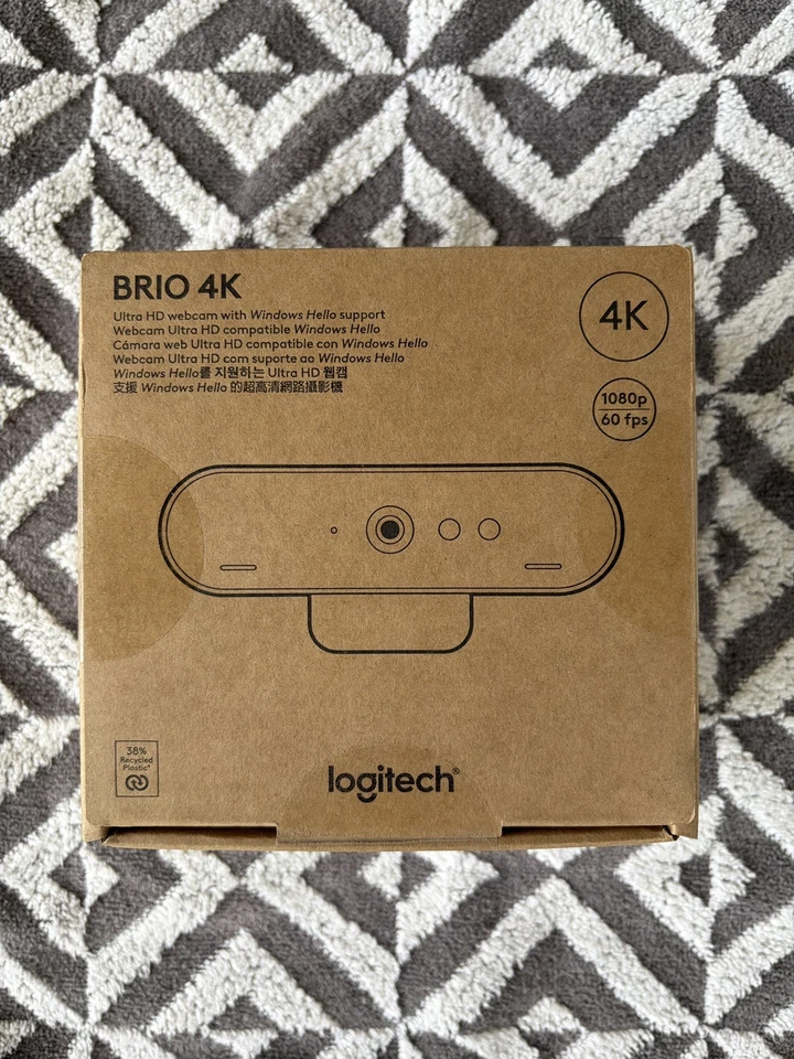 Genuine Logitech Brio 4K Ultra HD Pro Video Conference Webcam V-U0040 FREE POST - Image 1 of 4