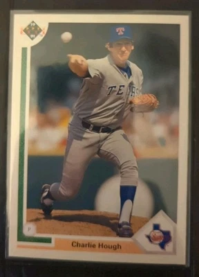 Charlie Hough "Texas Rangers". 1991 Upper Deck Baseball Card #313 - Image 1 of 2