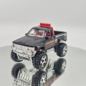 HOT WHEELS '87 TOYOTA PICKUP BLACK W/ Stripes_ S ONE ONE - Picture 1 of 17