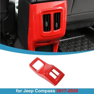 1 pieza reposabrazos caja cubierta trasera panel molduras pegatinas para Jeep Compass 2017-2020 rojo - Imagen 1 de 13