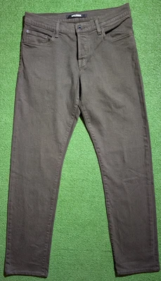 Baldwin Men's Jeans Henley Slim Straight Cotton Blend Dark Olive Green Size 32 - Image 1 of 4