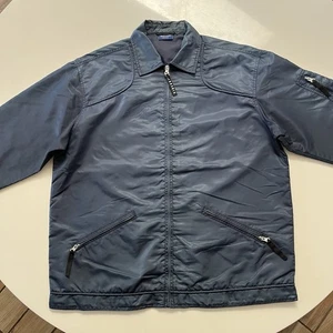 Vintage Sideout Oversized Full Zip Jacket Mens Sz XL Blue Nylon - Picture 1 of 9