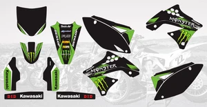 AM 485 GRAPHICS KIT FOR KAWASAKI KXF 250 450 KX250F 2009-2012 KX450F 2009-2011 - Foto 1 di 1