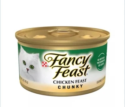 4 per pack Fancy Feast® All Life Stages Cat Wet Food - Chunky, 3 OZ