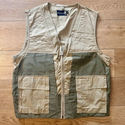 Browning Hunting Shooting Vest, Men’s Sz Large, Tan And Green - Image 1 of 4