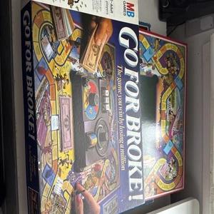 Vintage Go For Broke Board Game MB Games 1985 Edition - Picture 1 of 8