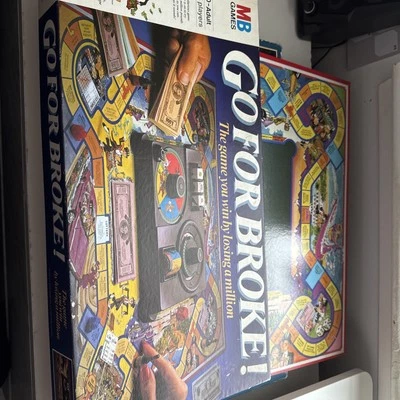 Vintage Go For Broke Board Game MB Games 1985 Edition - Image 1 of 4