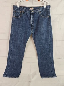 Pantalones de mezclilla Levi's 501 para hombre talla 40x30 azul botón mosca prelavado 100 % algodón 2010 - Imagen 1 de 14