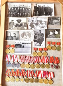 Set of 29 USSR Soviet russian military labor medals + 10 military photos - Picture 1 of 23