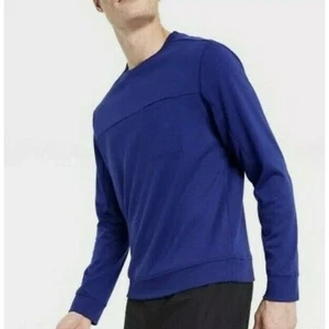 Sudadera para hombre XXL All in Motion Ponte cuello redondo azul índigo nueva con etiquetas - Imagen 1 de 8