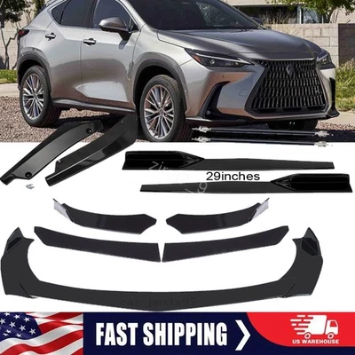 For Lexus NX250 NX300 NX350 Front Bumper Rear Lip Spoiler Splitters Body Kit Foto 1 de 4