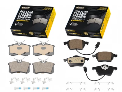 Pastillas de freno delanteras y traseras cerámicas para Audi A4 Quattro 2000 2001 2002 - 2006 Foto 1 de 4