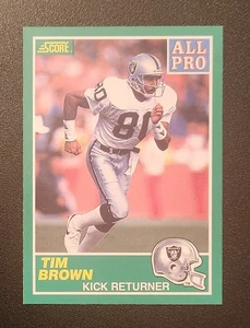 Score 1989 Tim Brown #305 (RC) - Foto 1 di 1