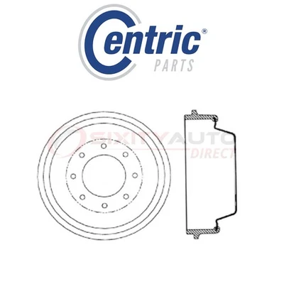 Centric C-TEK Brake Drum for 1967 Chevrolet K20 Panel 4.1L 4.6L 5.4L L6 V8 - fg - Изображение 1 из 4