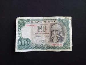 SPAIN 1000 (1971) PESETAS Banknote - Circulated - Picture 1 of 2