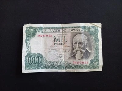 SPAIN 1000 (1971) PESETAS Banknote - Circulated - Image 1 of 2