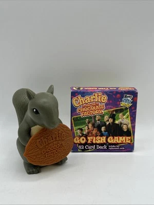 Wendy's Charlie & The Chocolate Factory Squirrel Kids Meal Pull Toy & Card Game - Image 1 of 4