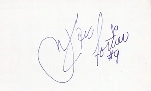 Tarjeta indexada autografiada por Marc Fortier Quebec Nordiques Centre 3x5 Kings Senators - Imagen 1 de 1