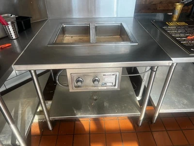 Commercial Stainless Steel Steam Table with Two Full Compartments/Wells - Image 1 of 3