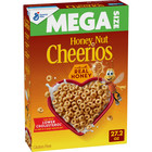 Honey Nut Cheerios, Heart Healthy Gluten Free Breakfast Cereal, Mega Size, 27.2