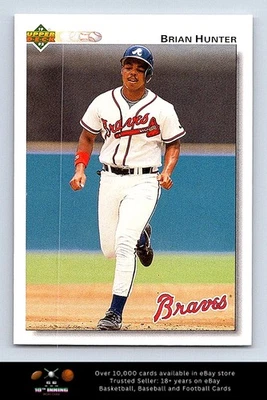 1992 Upper Deck BASEBALL #366 Brian Hunter - Image 1 of 2