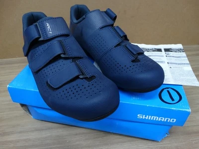 NEW +   Shimano RC1 SH-RC100 SPD SL Road Bike Cycling Shoes  EU 44 NAVY   +  NEW - Image 1 of 4