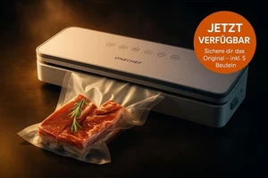 6-in-1 Vakuumierer ONECHEF 7002 | leise | 60 kPa | Touchpanel | 5 Beutel Inkl. - Bild 1 von 3
