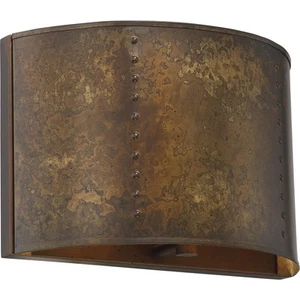 Nuvo Lighting 60/5891 Kettle Wall Sconce Weathered Brass - Picture 1 of 11