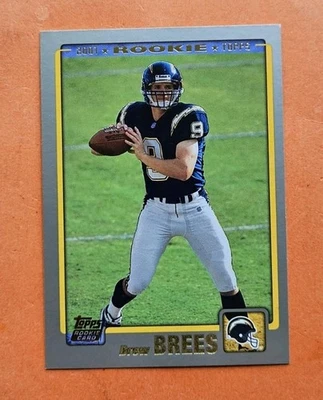 2001 Topps Football, Drew Brees Rookie Card #328, San Diego Chargers - Image 1 of 2