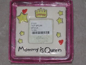 Mommy is Queen Picture Frame 2x2 Photo Colorful Russ Berrie NEW! - Picture 1 of 1