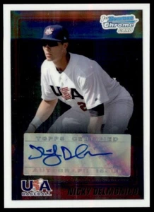 2010 Bowman Chrome 18U USA Baseball Autogramme Nicky Delmonico Auto USA #USA-ND - Bild 1 von 2