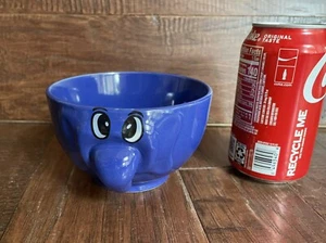 VINTAGE 3D BLUE ELEPHANT BOWL FUNNY FACE CEREAL SOUP LIVINGWARE? DOLCE VITA? - Bild 1 von 11