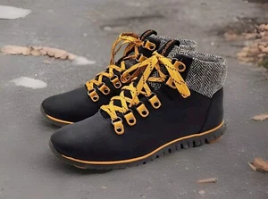 Cole Haan Womens Zerogrand Hiker Hiking Boots Black Leather Waterproof US 7.5 B - Picture 1 of 7