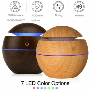 USB LED Ultrasonic Air Humidifier Essential Aroma Oil Diffuser Purifier 130ML - Picture 1 of 10