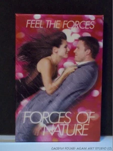 Pinback de colección película de promoción de Ben Affleck Sandra Bullock Forces of Nature - Imagen 1 de 3