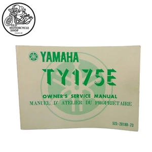 YAMAHA TY175E TRIALS OWNERS SERVICE MANUAL 525-28199-73 FRENCH ENGLISH - Picture 1 of 6
