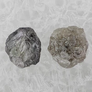 Raw Loose 2 Diamonds Rough Uncut 2 PCS Conflict Free Diamonds Natural Diamonds - Picture 1 of 5
