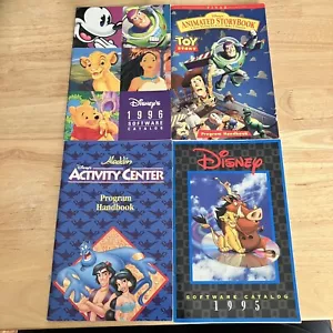 1996 95 Disney Software Catalog Activity Center Aladdin Toy Story Animated Story - Picture 1 of 7