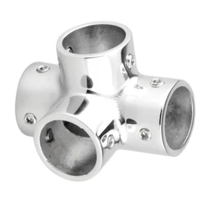 1PCS Boat 22MM 7/8" 4-Way Tee Cross Center Fitting Marine Corner Pipe Connector - Imagen 1 de 5